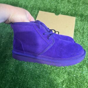 UGG Women's Neumel Violet Night Suede Lace Up Ankle Boots Womens Size 6